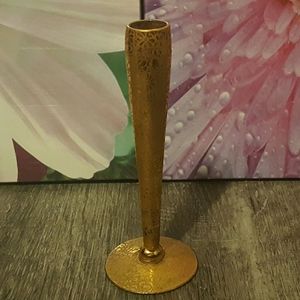 Gold Bud Vase with Ransgil Crystal